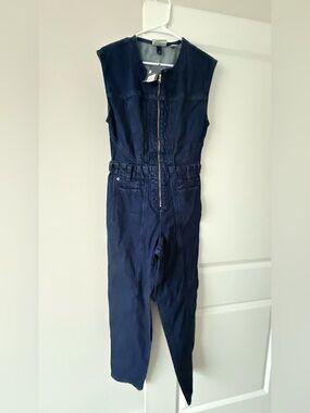 Universal Thread Navy Sleeveless Skinny Jumpsuit